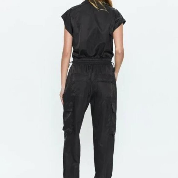 Pistola Jade Nylon Jumpsuit in Black - Size XS - Picture 2 of 9